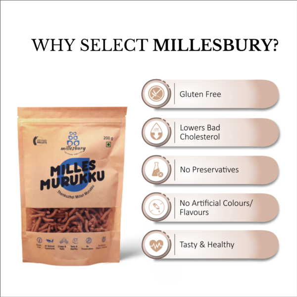 Thenkuzhal Millet Murukku - Image 4